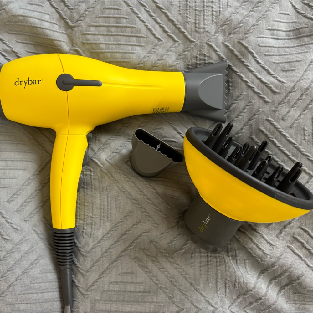Drybar Yellow Hair Dryer with Diffuser
